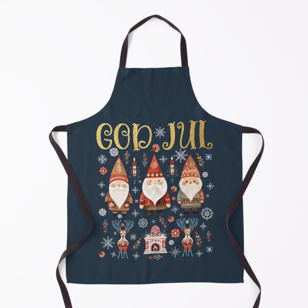 Item preview, God Jul Tomte Gnome Nordic Folk Art – Winter Holiday Scandinavian Christmas designed and sold by Pingestre.