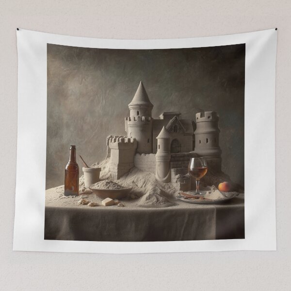 Item preview,  Sandcastle with Wine and Cheese designed and sold by lautir.