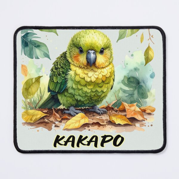 Item preview, Little kakapo parrot in jungle leaves, funny designed and sold by LiskoDesign.