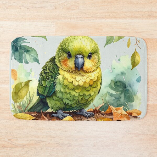 Item preview, Little kakapo parrot in jungle leaves, funny designed and sold by LiskoDesign.