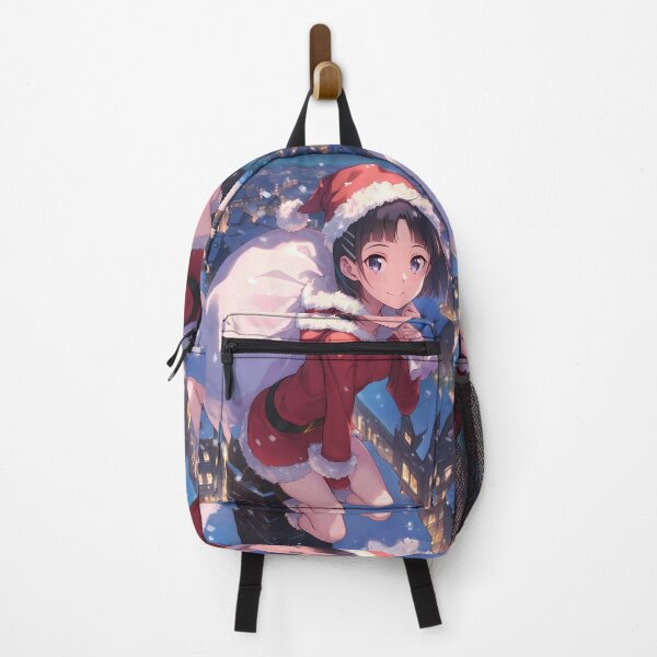 Item preview, Christmas Kirigaya Suguha Sword Art Online Anime Girl Santa Claus Winter Rooftop Snow designed and sold by HumbertoValveno.