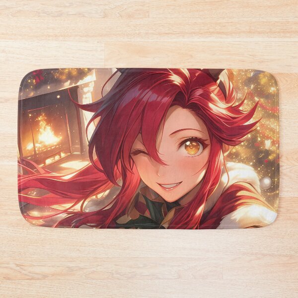 Item preview, Yoko Littner Christmas Charm Gurren Lagann Anime Girl Santa Claus Winter Snowy Night designed and sold by HumbertoValveno.
