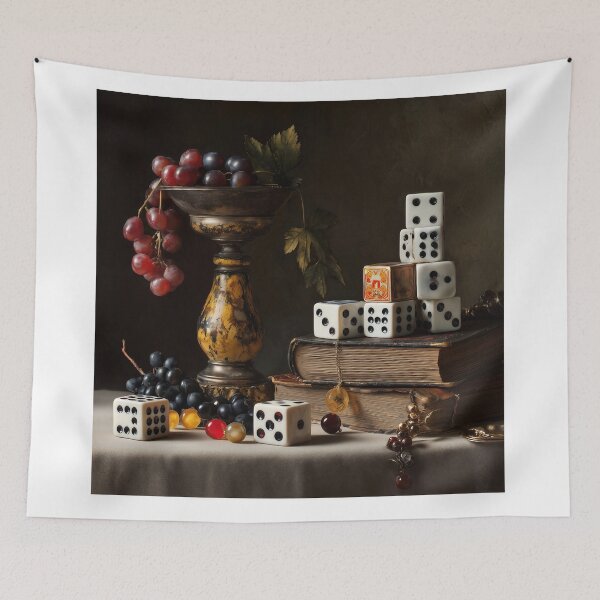 Item preview, Still Life with strange Dice and Grapes designed and sold by lautir.