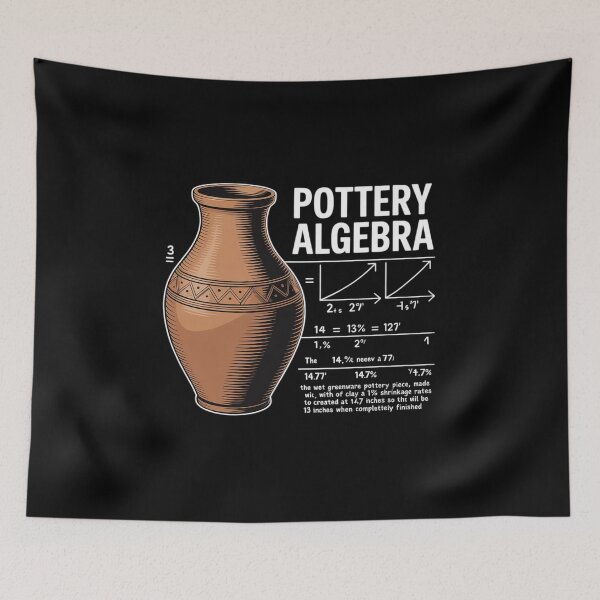 Item preview, Pottery Algebra Funny Ceramic Clay Artist designed and sold by KotexTemu.