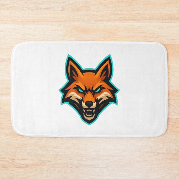Item preview, Turquoise Fox Head – Neon Outline Mascot Illustration designed and sold by Dax Studio.
