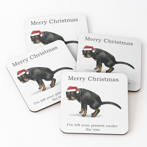 Item preview, Rottweiler - Merry Christmas I have left the your present under the tree designed and sold by 123ks.