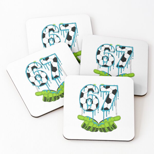 Item preview, Goalkeeper Number 67 Dripping Slime Soccer Gloves designed and sold by haitrieuic96.