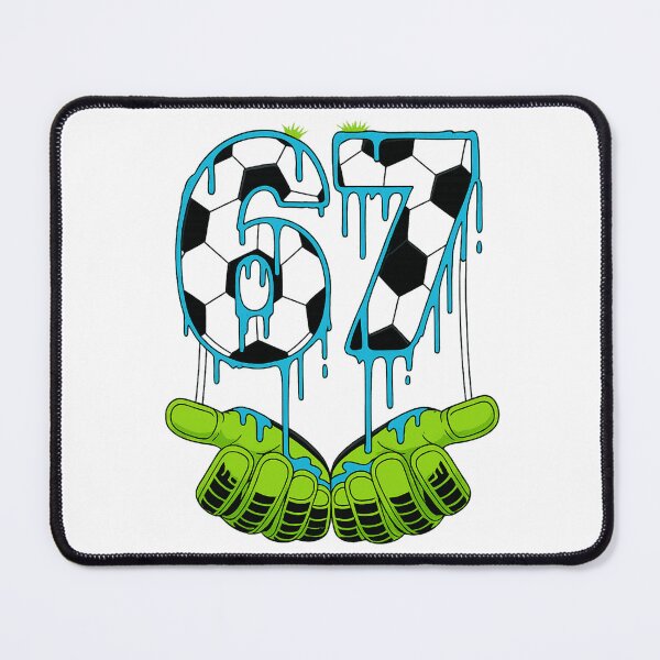 Item preview, Goalkeeper Number 67 Dripping Slime Soccer Gloves designed and sold by haitrieuic96.