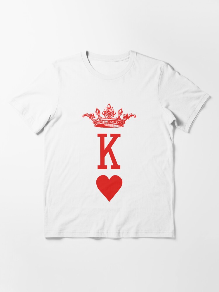 Alternate view of "King of Hearts" Playing Cards Design for Poker Players! Essential T-Shirt