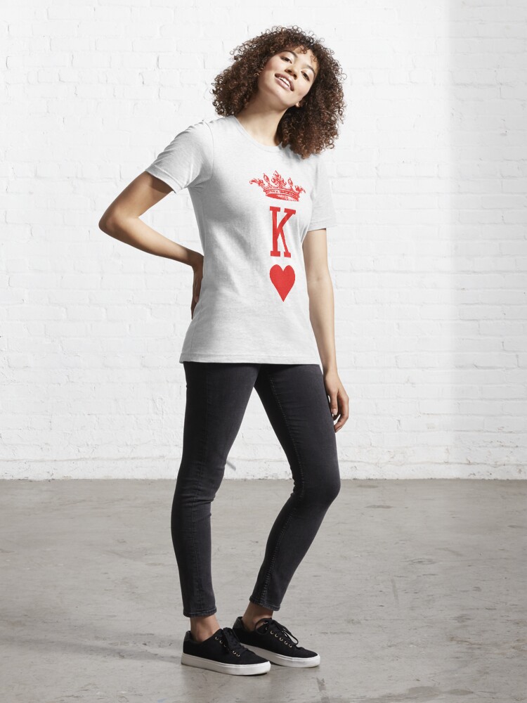 Alternate view of "King of Hearts" Playing Cards Design for Poker Players! Essential T-Shirt