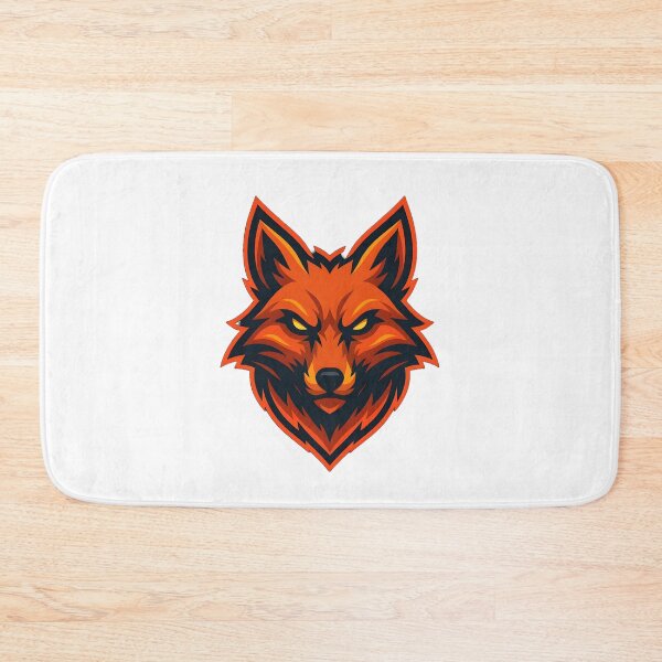 Aperçu de l'œuvre Tête de renard flamboyante – Illustration de logo de mascotte créée et vendue par Dax Studio.