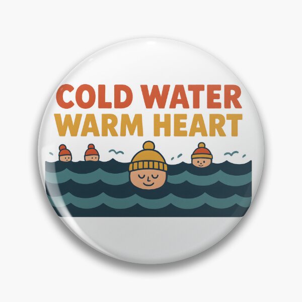 Item preview, Cold Water, Warm Heart – Wild Swimming & Cold Dip Lover designed and sold by MiowandMolly.