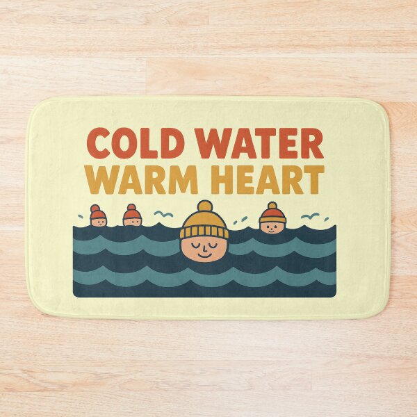 Item preview, Cold Water, Warm Heart – Wild Swimming & Cold Dip Lover designed and sold by MiowandMolly.