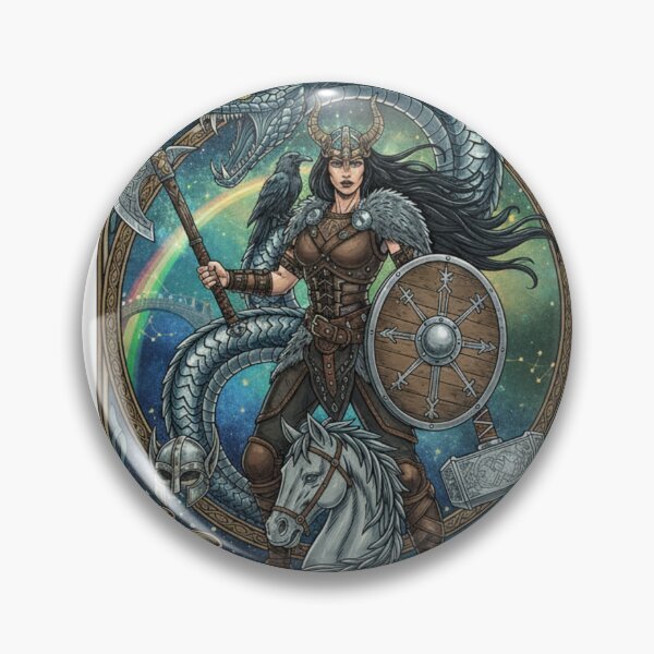 Item preview, Ankhi – Valkyrie Shield of Asgard designed and sold by Dream Bloom Gallery.