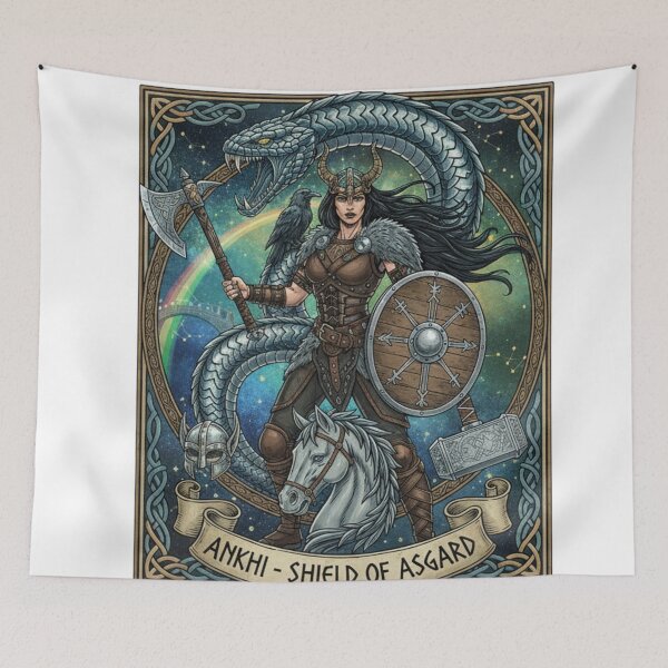 Item preview, Ankhi – Valkyrie Shield of Asgard designed and sold by Oonward2021.