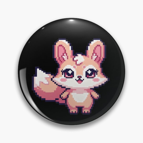 Item preview, Pastel Bunny-Fox Puff Sprite designed and sold by Pixel Girl Aesthetic Studio.