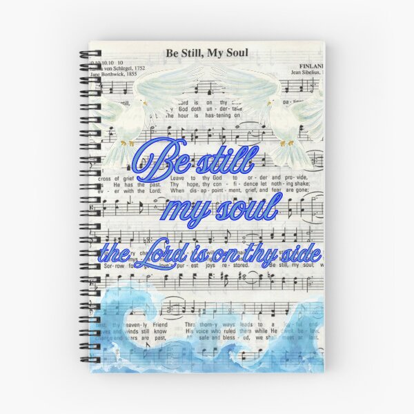 Item preview, Be Still my Soul Hymn watercolor designed and sold by stella literarium.