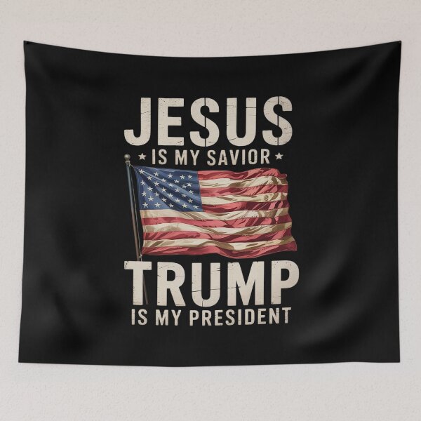 Item preview, Womens Jesus is My Savior Trump is My President Men and Women  designed and sold by PowAcademy.