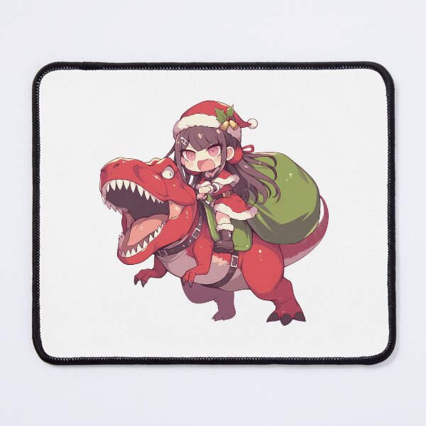 Item preview, Toko Fukawa Christmas Dinosaur Ride Danganronpa Anime designed and sold by HumbertoValveno.