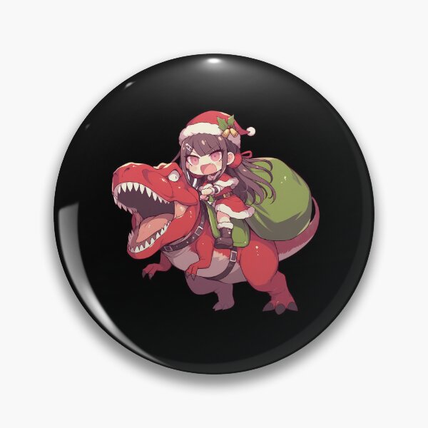 Item preview, Toko Fukawa Christmas Dinosaur Ride Danganronpa Anime designed and sold by HumbertoValveno.
