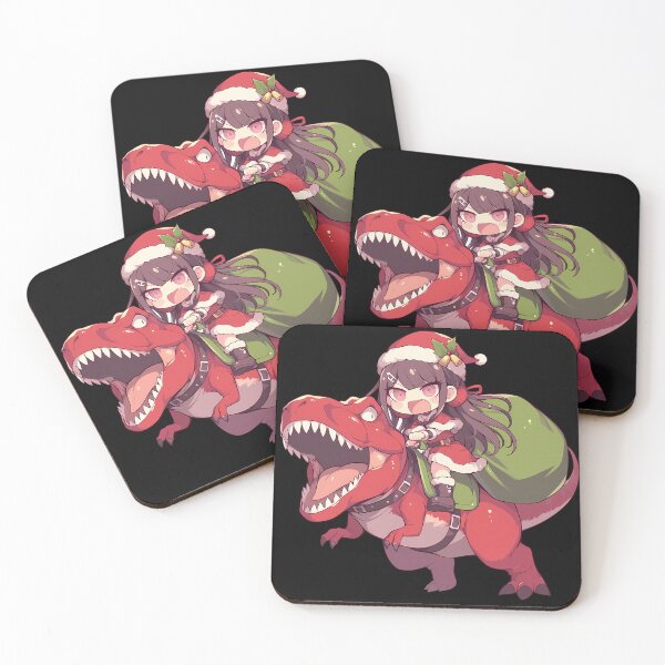 Item preview, Toko Fukawa Christmas Dinosaur Ride Danganronpa Anime designed and sold by HumbertoValveno.