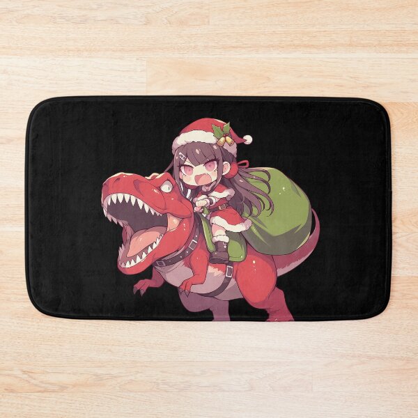 Item preview, Toko Fukawa Christmas Dinosaur Ride Danganronpa Anime designed and sold by HumbertoValveno.