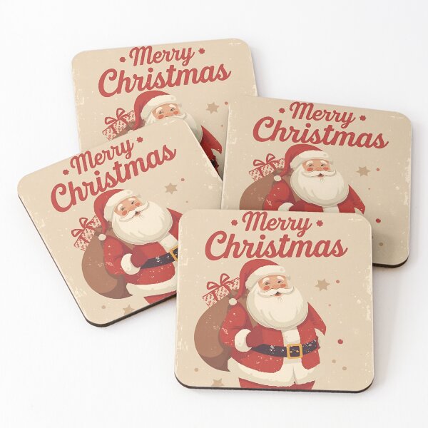 Item preview, Midcentury Santa Christmas Art designed and sold by ChicTrendz.