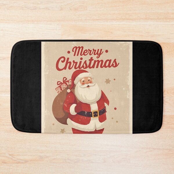 Item preview, Midcentury Santa Christmas Art designed and sold by ChicTrendz.