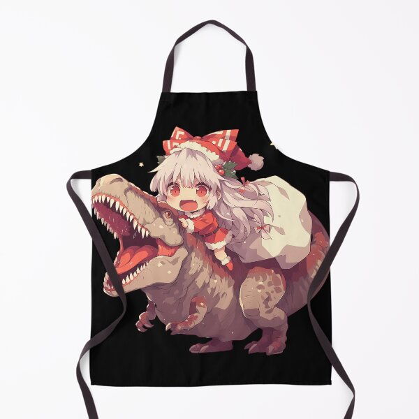 Item preview, Fujiwara No Mokou Christmas Dinosaur Ride Anime Touhou Chibi Kawaii designed and sold by HumbertoValveno.
