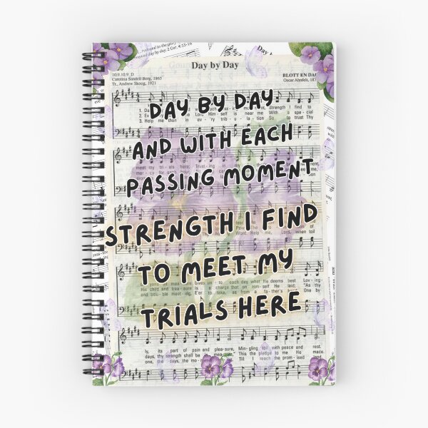 Item preview, Day by Day & with Each Passing Moment Hymn & Violets designed and sold by stella literarium.