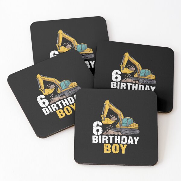 Item preview, 6 Years Old Birthday Boy Construction Birthday Party  designed and sold by PowAcademy.