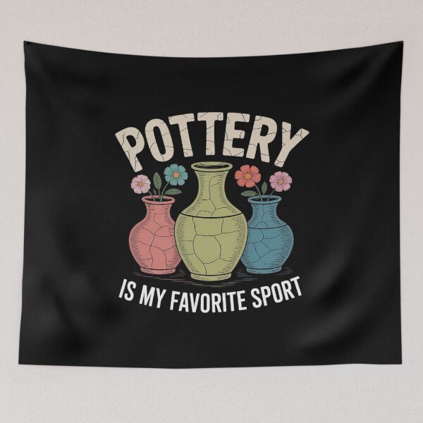 Item preview, Pottery Is My Favorite Sport Funny Pottery  designed and sold by InspiredFoul.