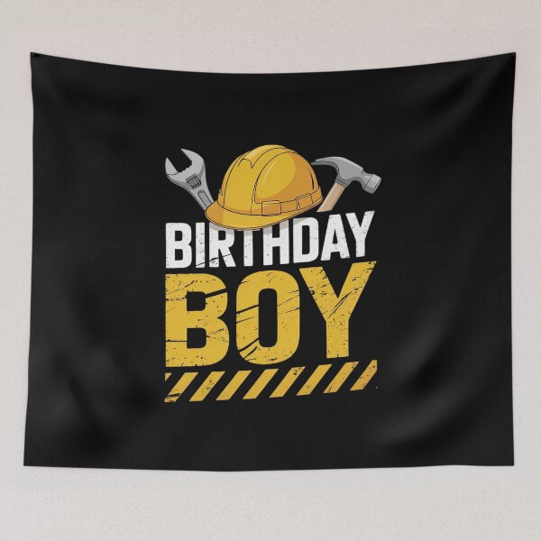 Item preview, Birthday Boy Construction Birthday Party Hat Boys designed and sold by CombatTask.