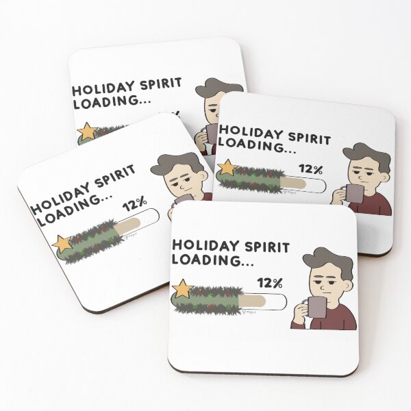 Item preview, Holiday Spirit Loading – Funny Christmas Progress Bar Design designed and sold by effdesigns.