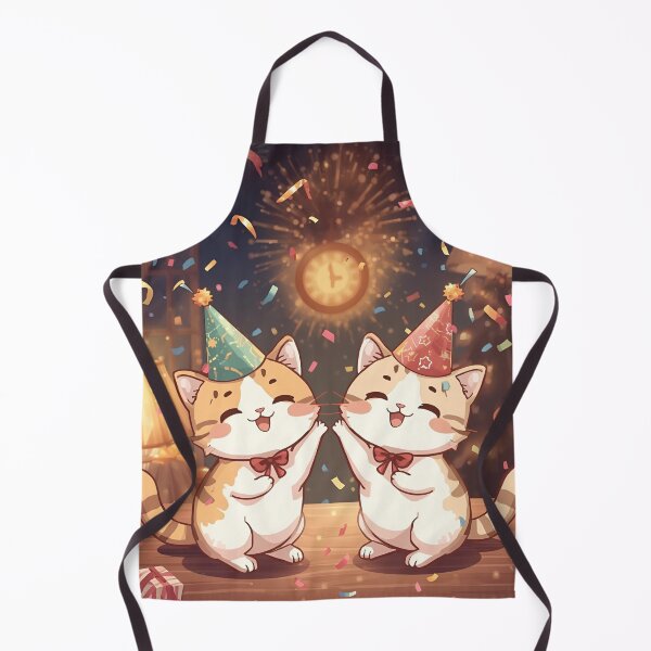 Item preview, Kawaii Cats New Year Countdown – Festive 2026 Celebration Art designed and sold by WildlifeWhimsy.