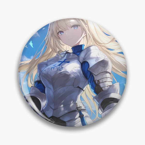 Item preview, Ais Wallenstein Danmachi Anime Girl Waifu Knight Armor Sky Strength Valor designed and sold by HumbertoValveno.