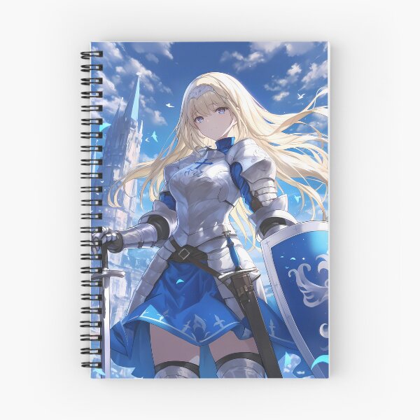 Item preview, Ais Wallenstein Danmachi Anime Girl Waifu Knight Armor Sky Strength Valor designed and sold by HumbertoValveno.