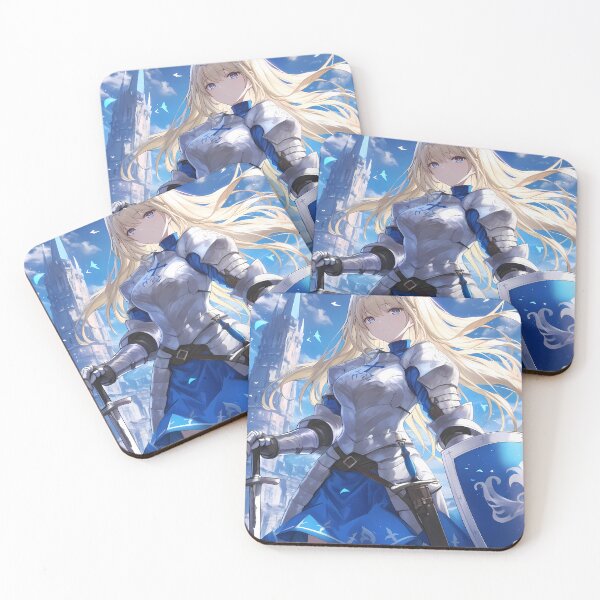 Item preview, Ais Wallenstein Danmachi Anime Girl Waifu Knight Armor Sky Strength Valor designed and sold by HumbertoValveno.