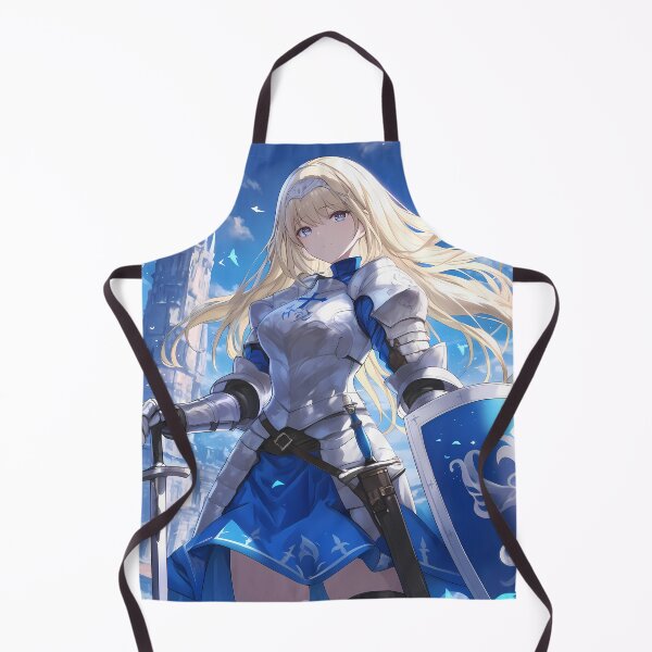 Item preview, Ais Wallenstein Danmachi Anime Girl Waifu Knight Armor Sky Strength Valor designed and sold by HumbertoValveno.