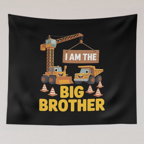 Item preview, Birthday Construction I am the Big Brother Family Matching  designed and sold by CombatTask.