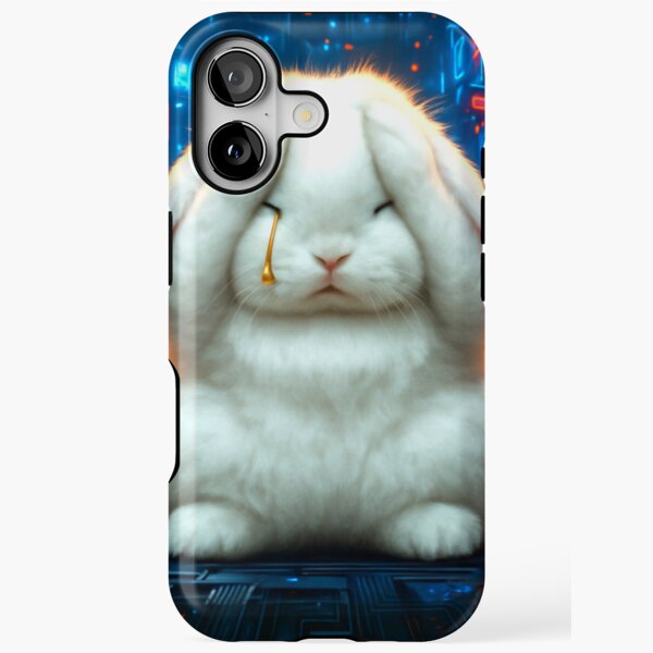 Crying Rabbit by iServalan for Neuro Books by Tale Teller Club Press iPhone Tough Case