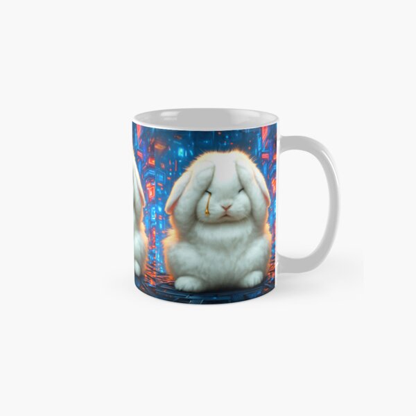 Crying Rabbit by iServalan for Neuro Books by Tale Teller Club Press Classic Mug