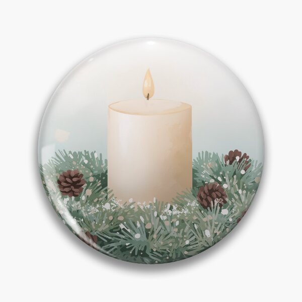 Artikelvorschau, Winter Candle Wreath entworfen und verkauft von InkoraStudios.