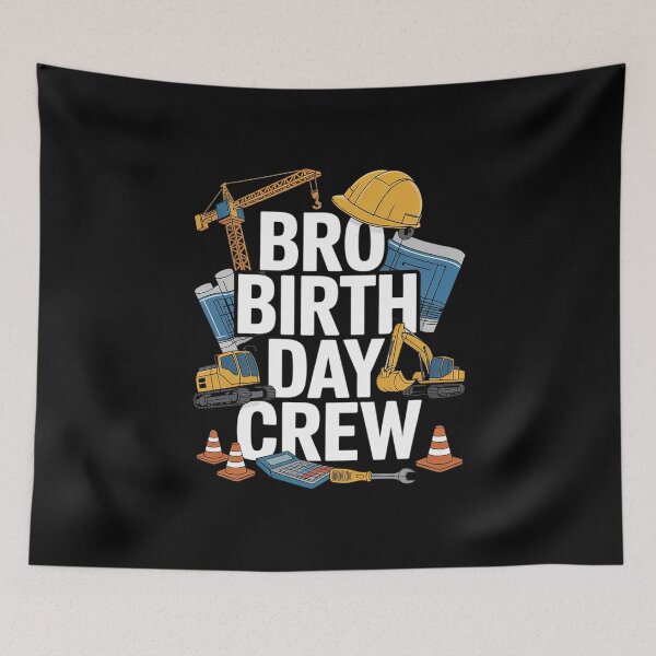 Item preview, Bro Birthday Crew Brother Construction Birthday Party  designed and sold by PowAcademy.