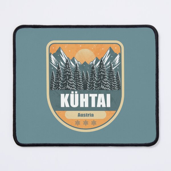 Item preview, Kühtai Austria – Snowy Mountain Winter Badge designed and sold by CynthiaGraphics.