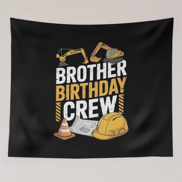 Item preview, Brother Birthday Crew Construction Birthday Party  designed and sold by CombatTask.