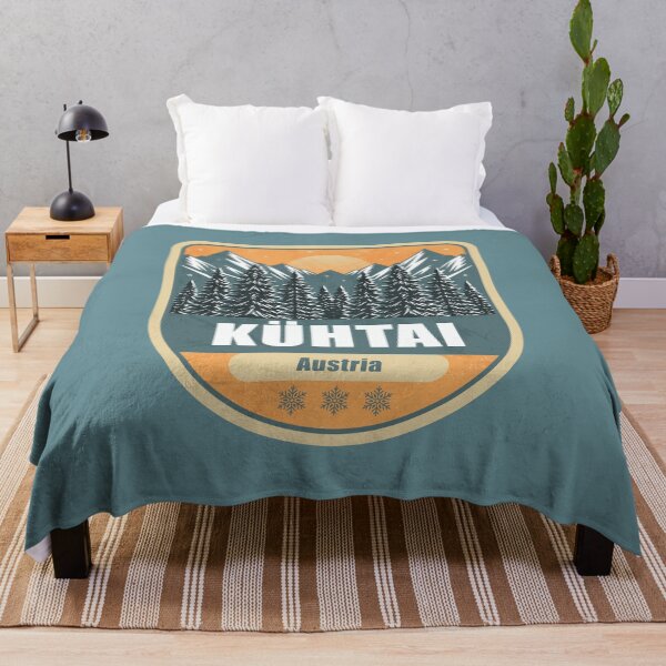 Item preview, Kühtai Austria – Snowy Mountain Winter Badge designed and sold by CynthiaGraphics.