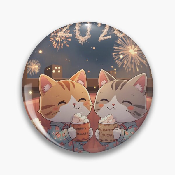 Item preview, Cute Cats’ Pajama Party – Cozy New Year 2026 Illustration designed and sold by WildlifeWhimsy.