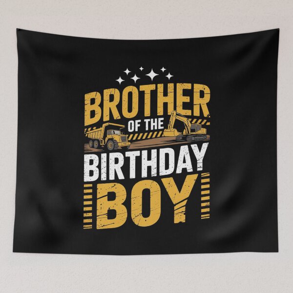 Item preview, Brother of the Birthday Boy Excavator Construction Truck  designed and sold by CombatTask.