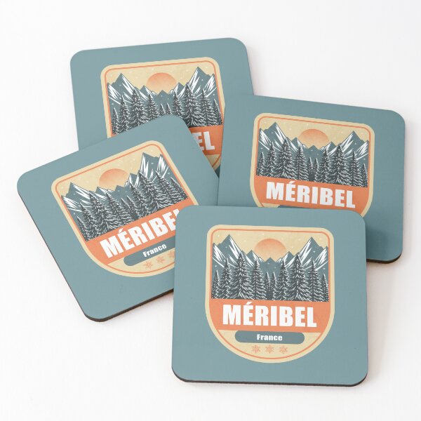 Item preview, Méribel France – Snowy Mountain Winter Badge designed and sold by CynthiaGraphics.